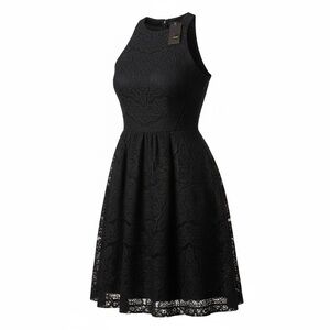 Mossimo Black Lace Fit & Flare Dress NWT | Size M